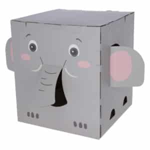 Kerbl Pet Katzenkratzhaus Elefant - L 35 x B 35 x H 39 cm